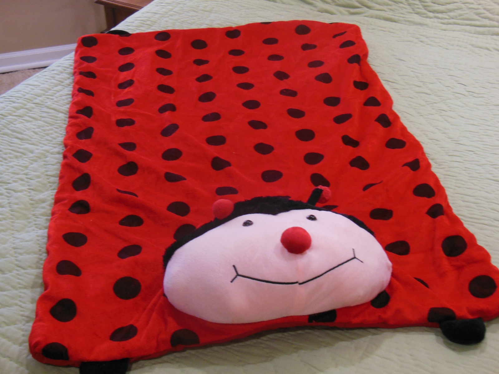 Ladybug Napping Quilt from Bluebird Gardens USA