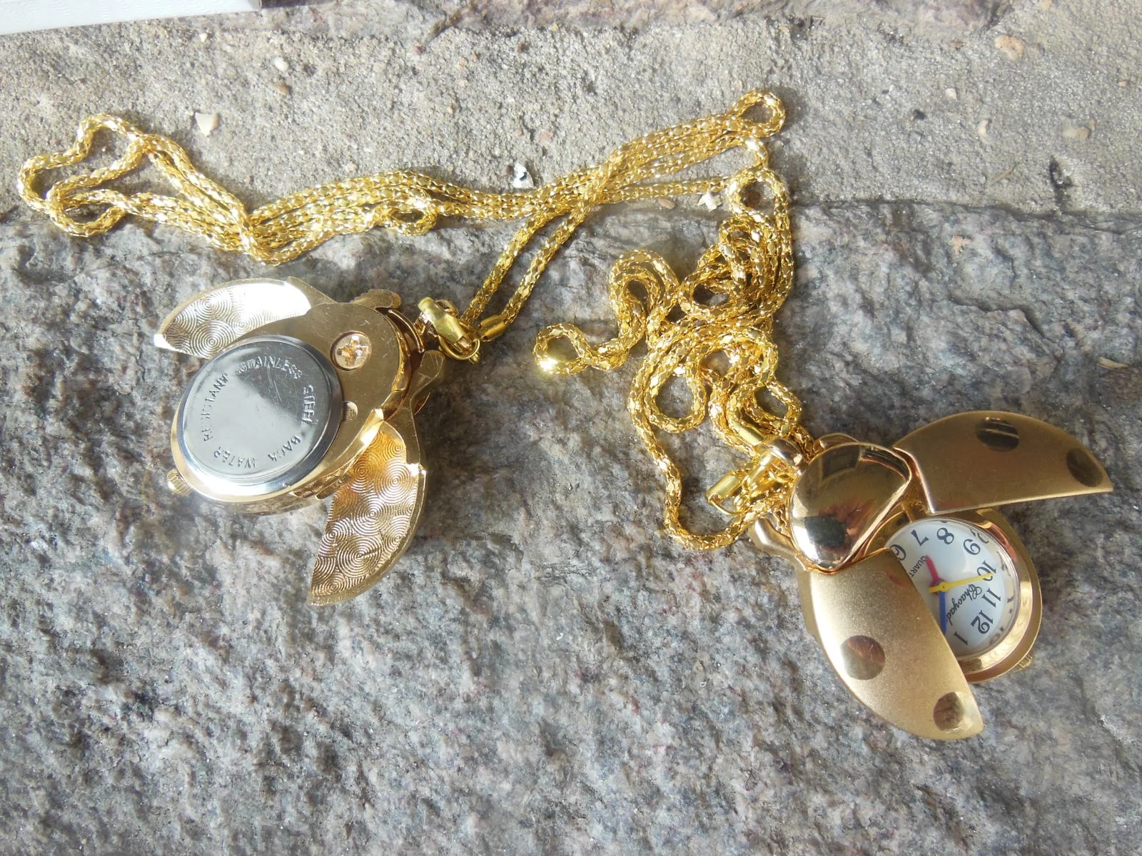 Gold Tone Ladybug Watch close.jpg