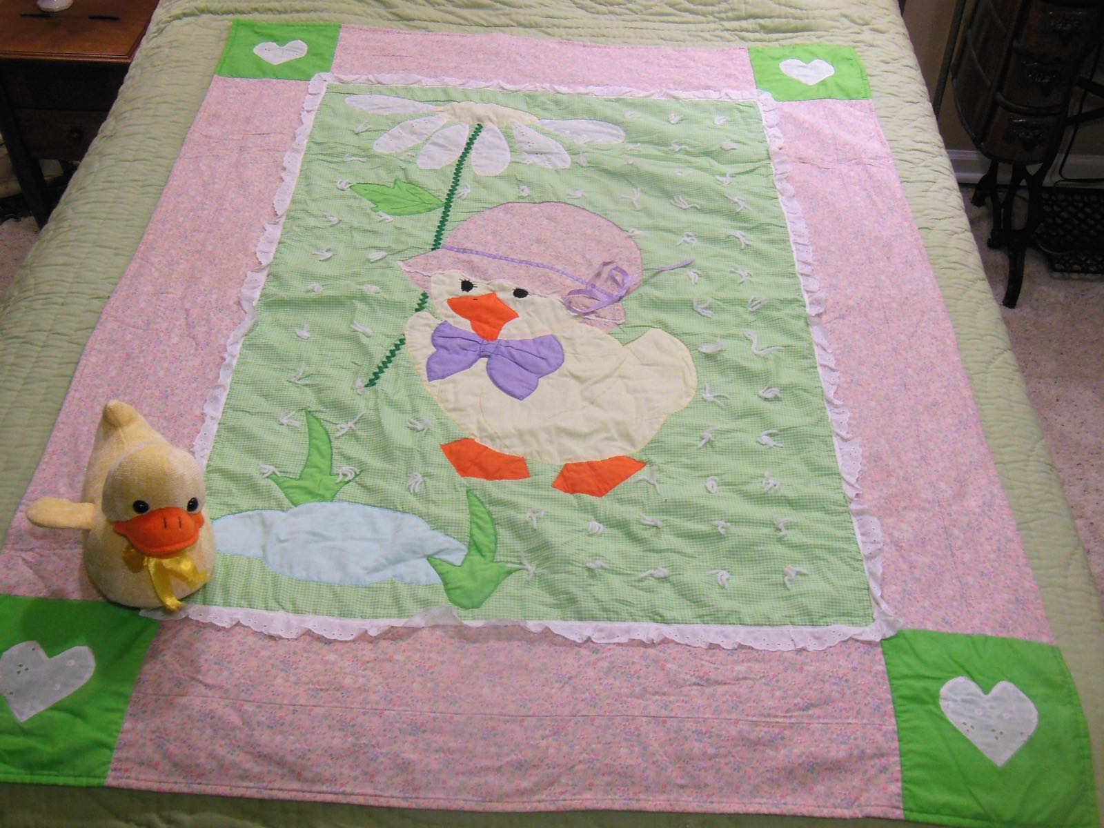 Daisy Duck Baby Quilt and Duck Toy.jpg