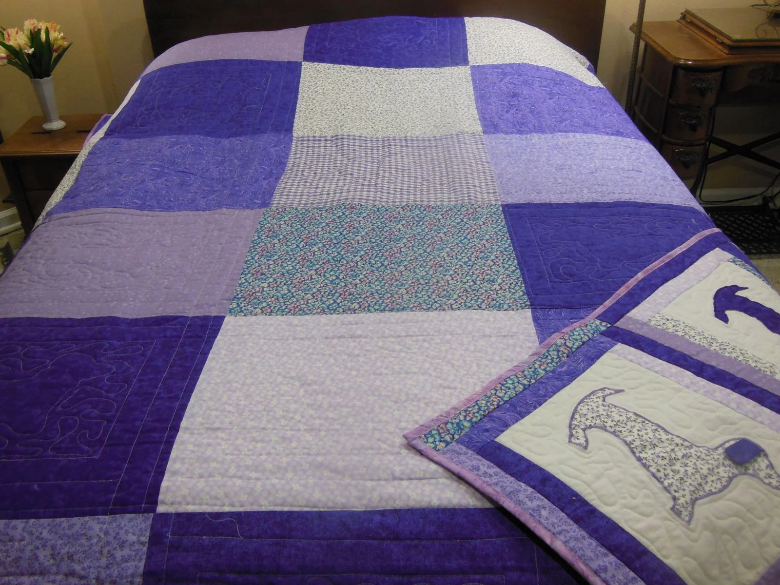 Custom Reversible Dachshund Quilt back.jpg