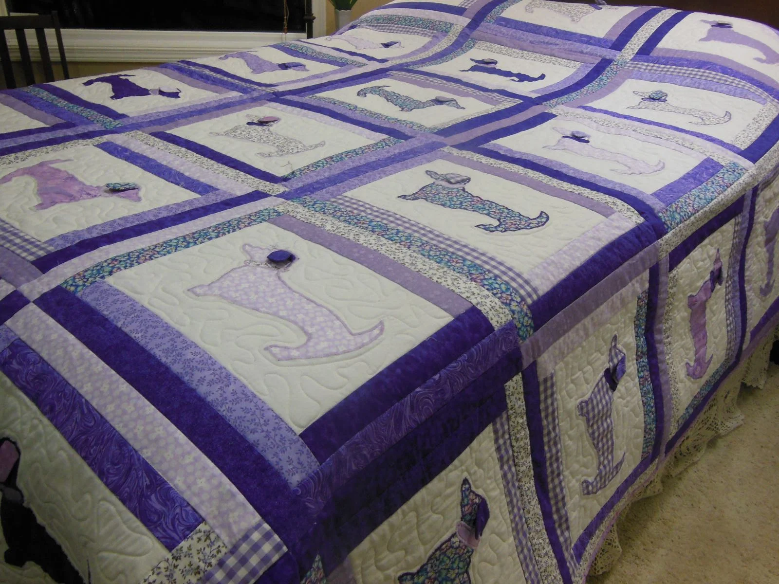 Custom Reversible Dachshund Quilt side.jpg