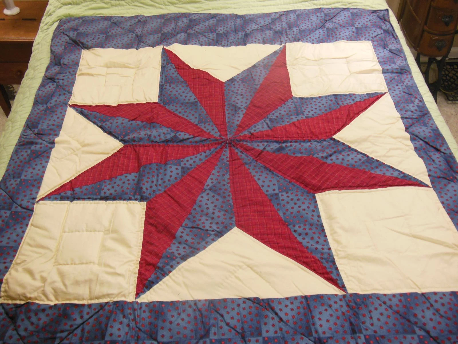 Eight Point Star Lap Quilt from Bluebird Gardens USA