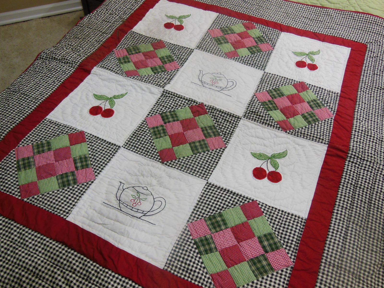 Cherry Team Time Lap Quilt from Bluebird Gardens USA