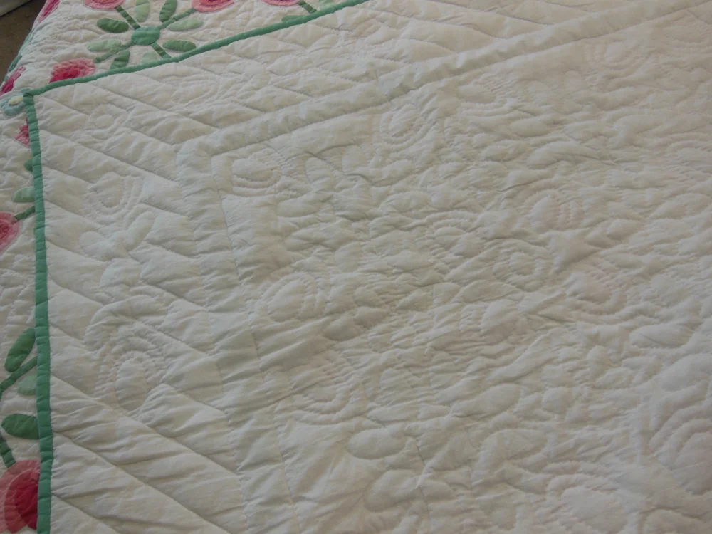 Pink tulip quilt at Bluebird Gardens