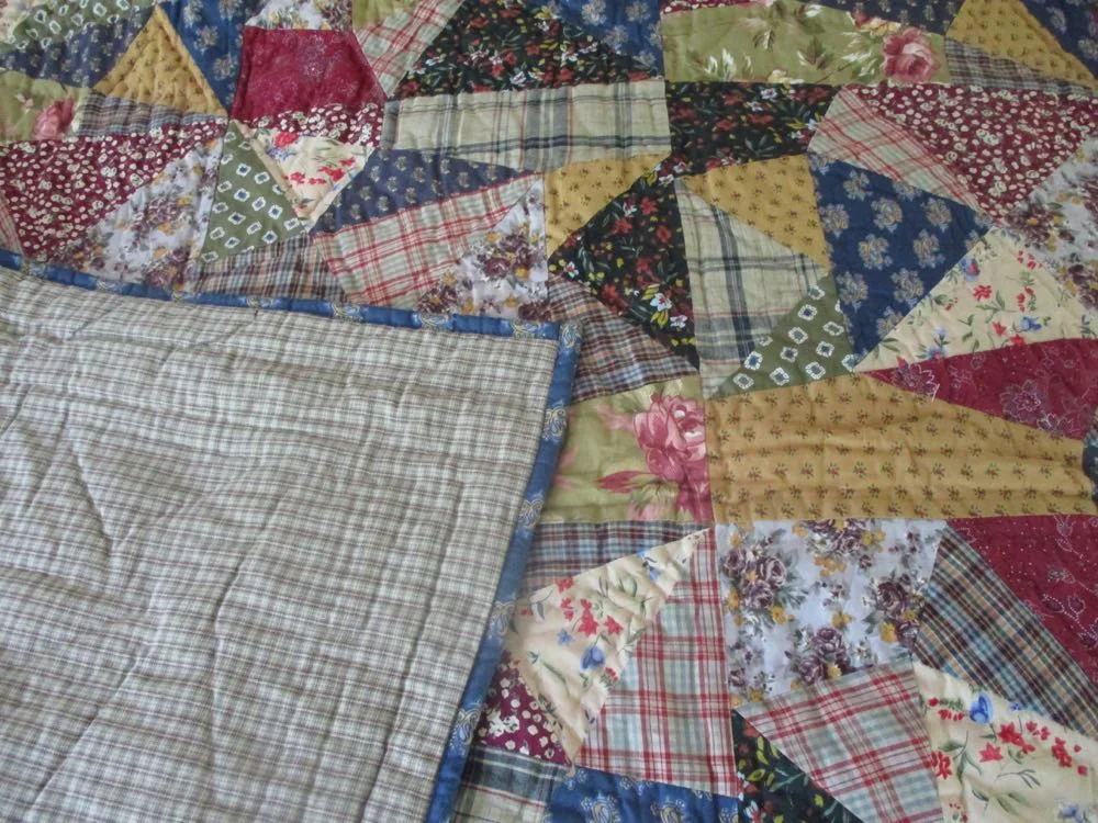 Crazy Quilt Lap Quilt from Bluebird Gardens USA