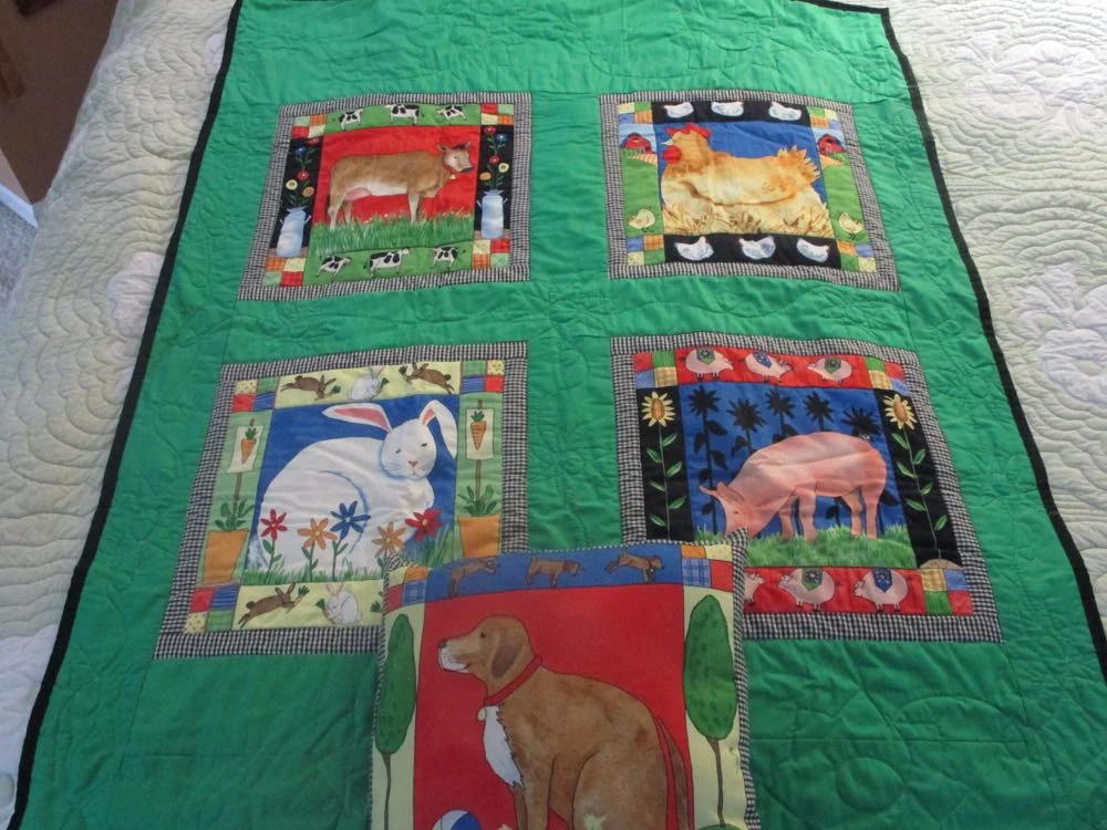 Day on Farm Quilt and Reversible Pillow.jpg