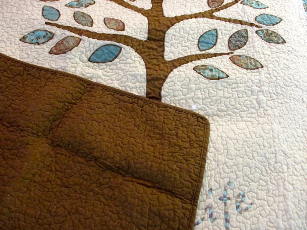 Spring Tree of Life Lap Quilt Wall Hanging at Bluebird Gardens USA