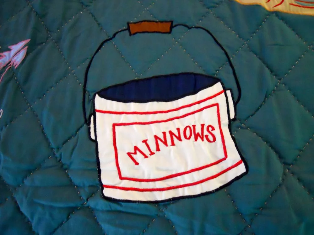 Fishing Twin Quilt from Bluebird Gardens USA