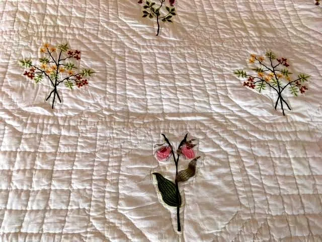 Cottage Wildflowers Full Quilt from Bluebird Gardens USA