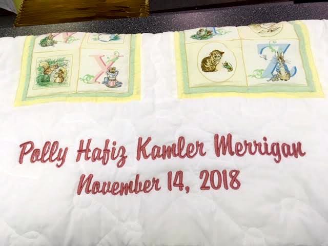 personalized baby alphabet quilt