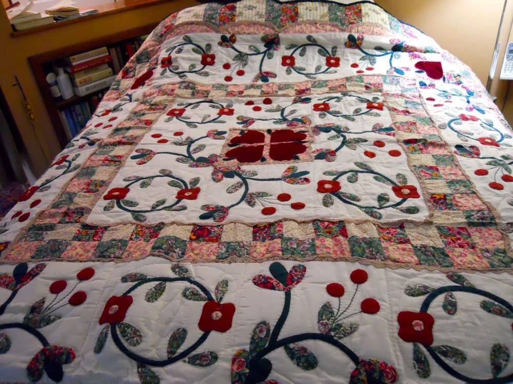 hand made quilts queen size