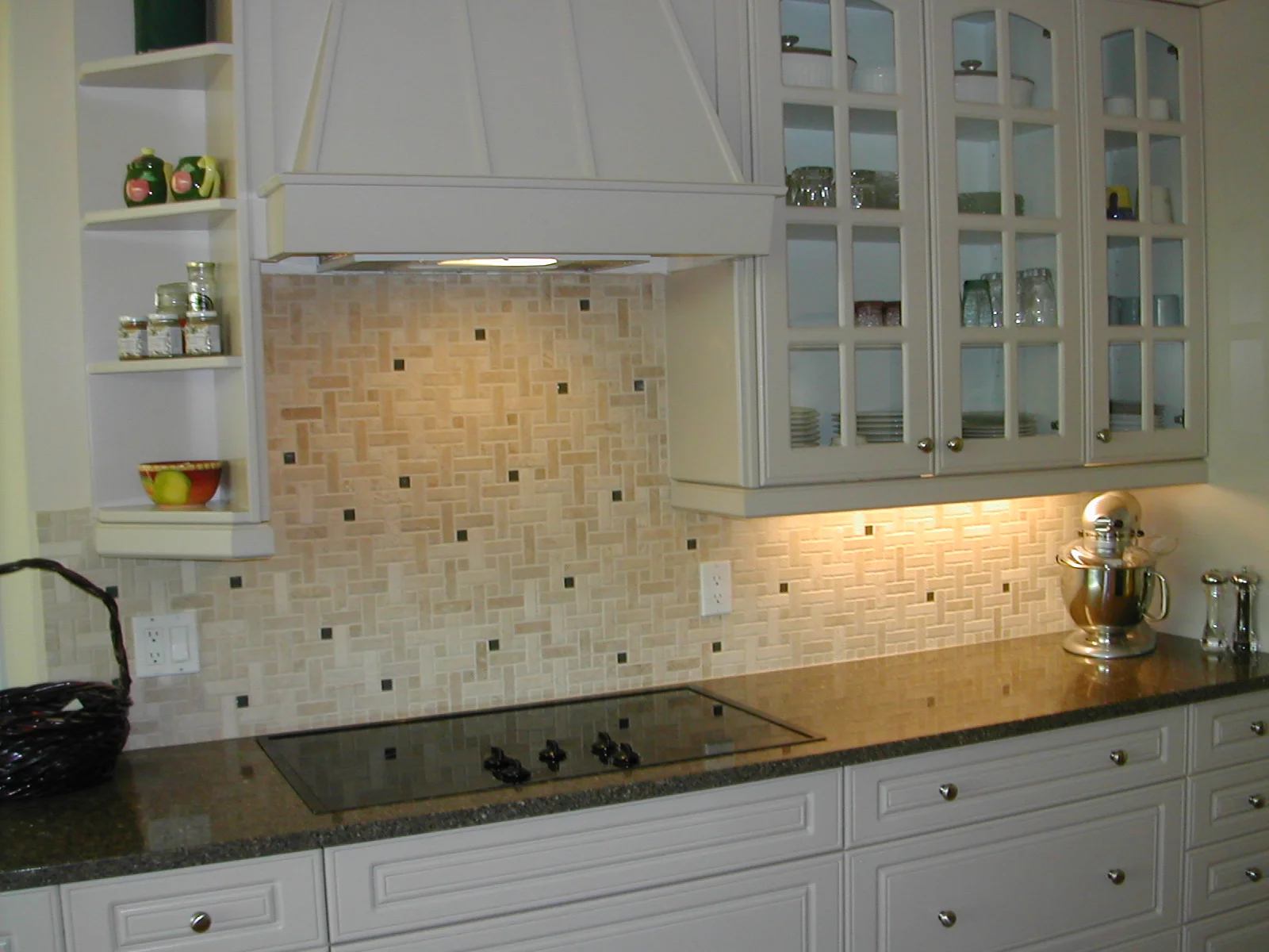 Stone Glass Backsplash