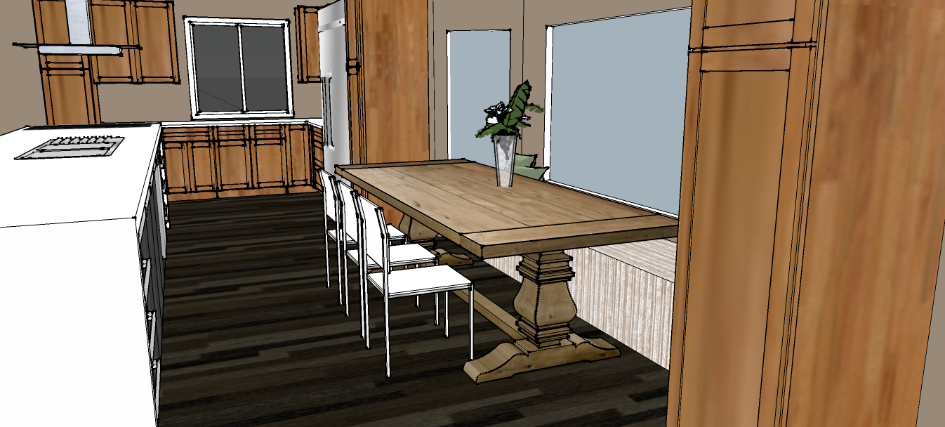Open Kitchen Concept Drawing