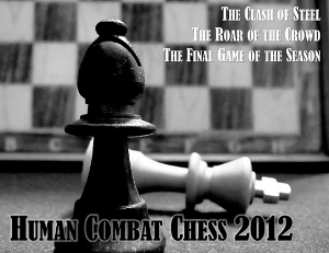 Human Combat Chess 2012, Postcard