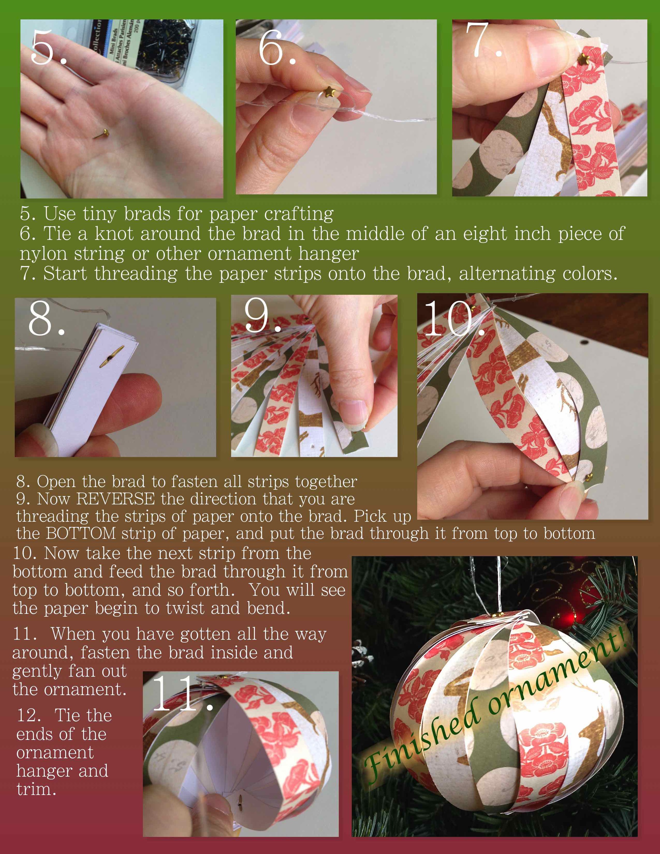 How to make a DIY paper globe ornament