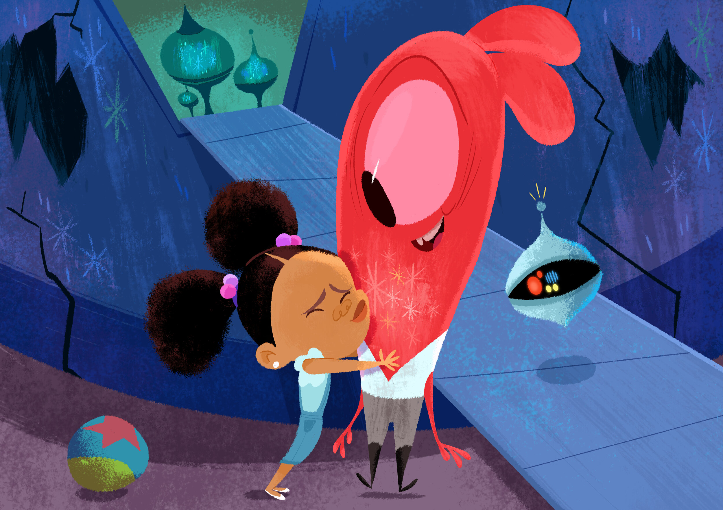Visual development on the project "Crashed"