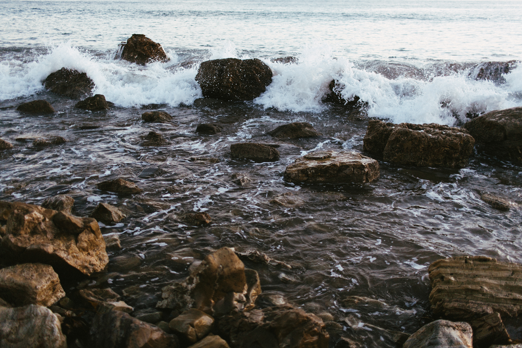 California Beach and waves