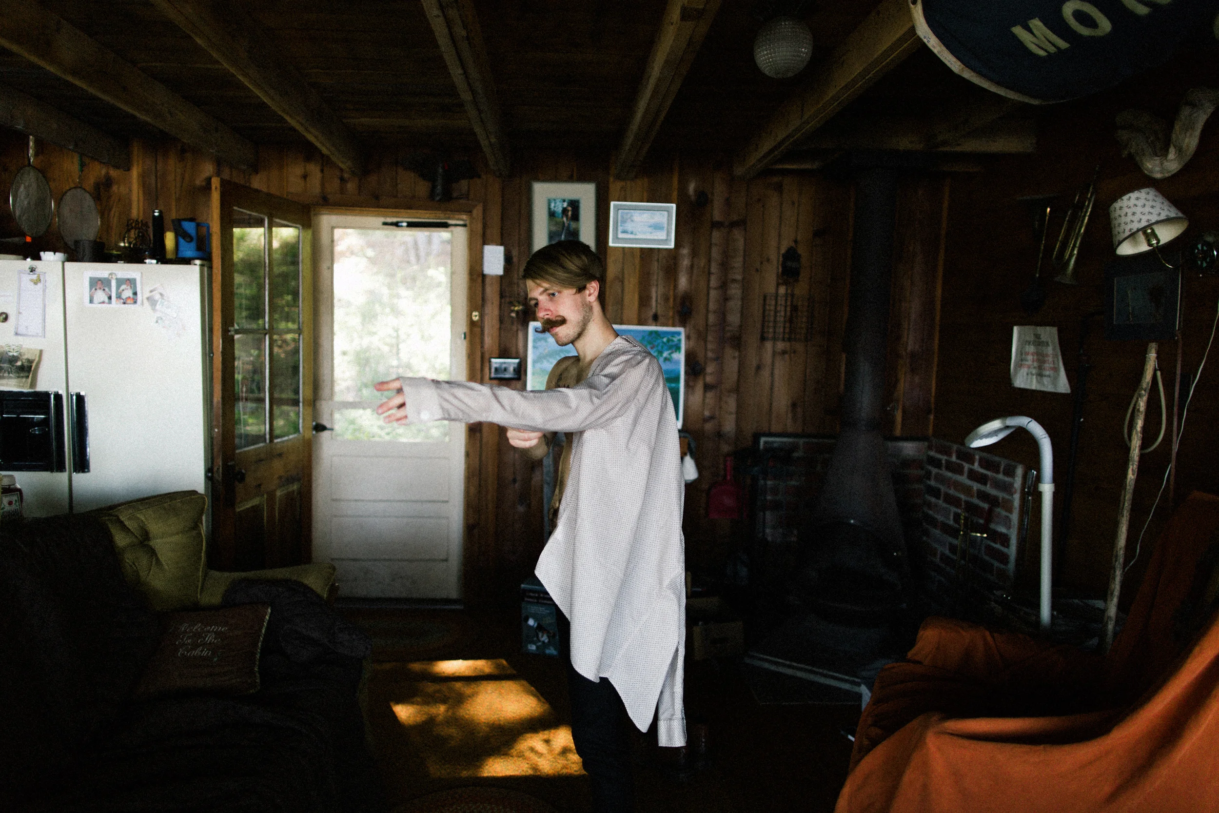 Hipster Groom Getting Ready