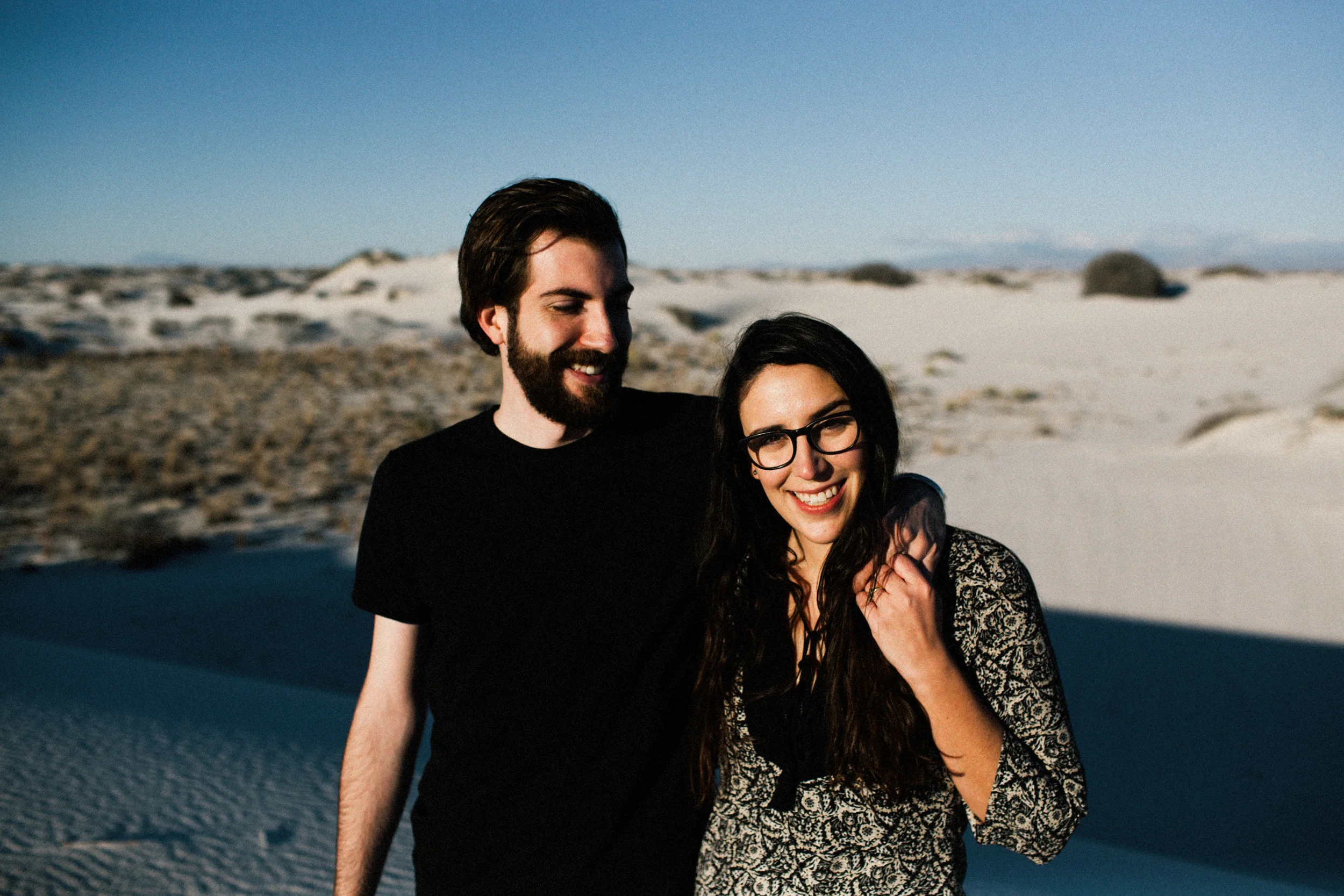 white sands engagement