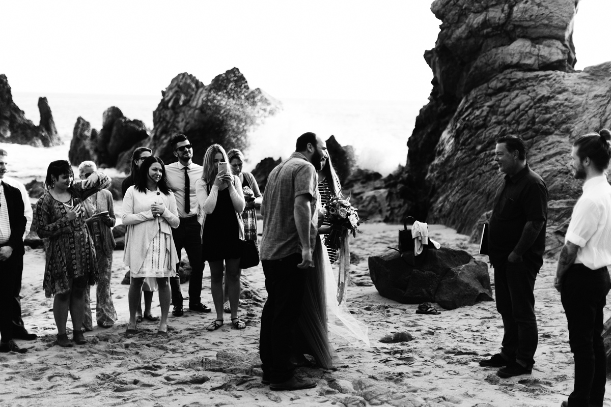 california beach wedding