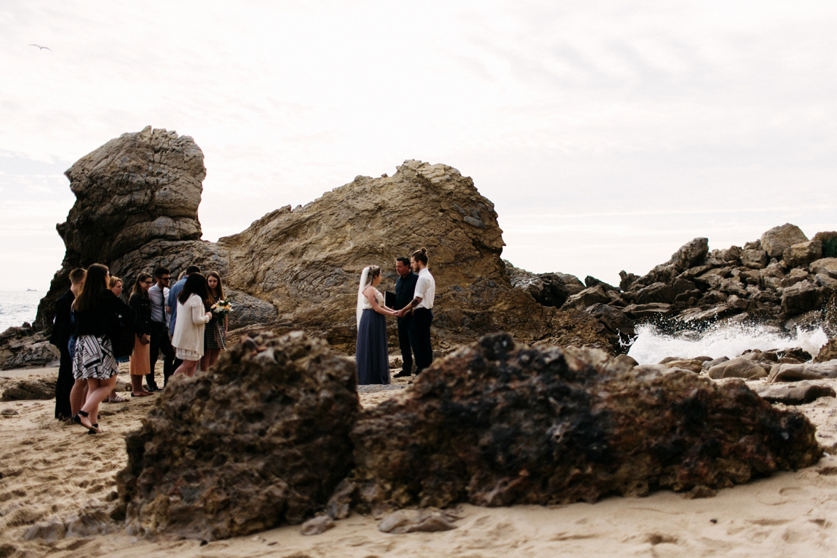 california beach wedding