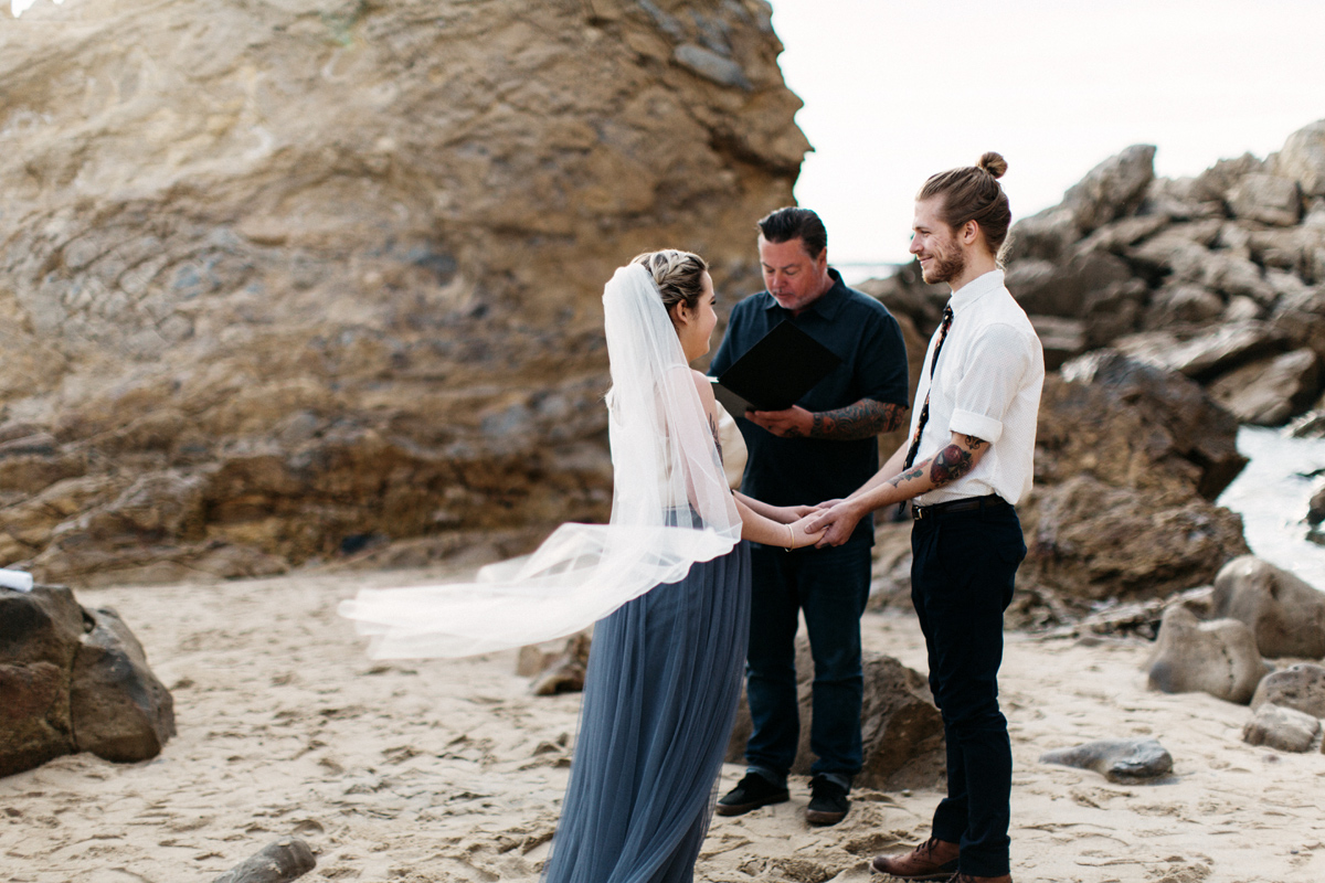 california beach wedding