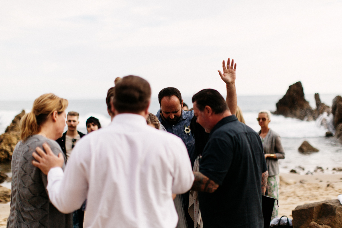 california beach wedding