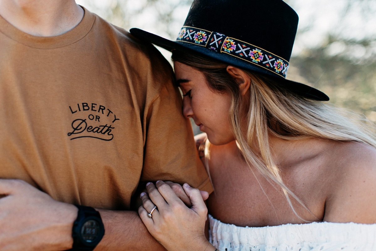 intimate couple portrait