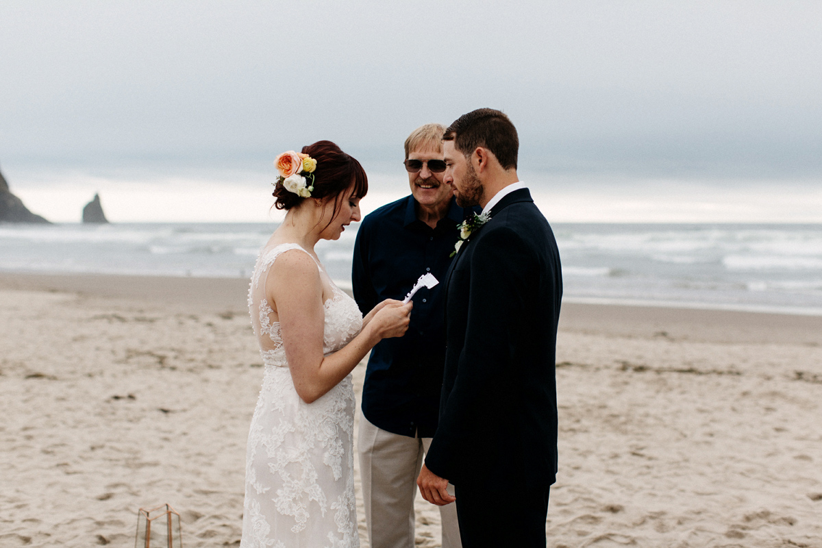canon beach elopement