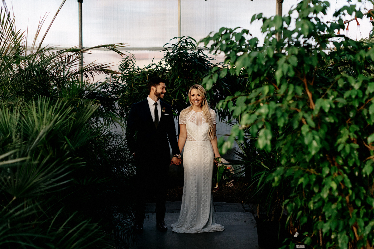 greenhouse wedding