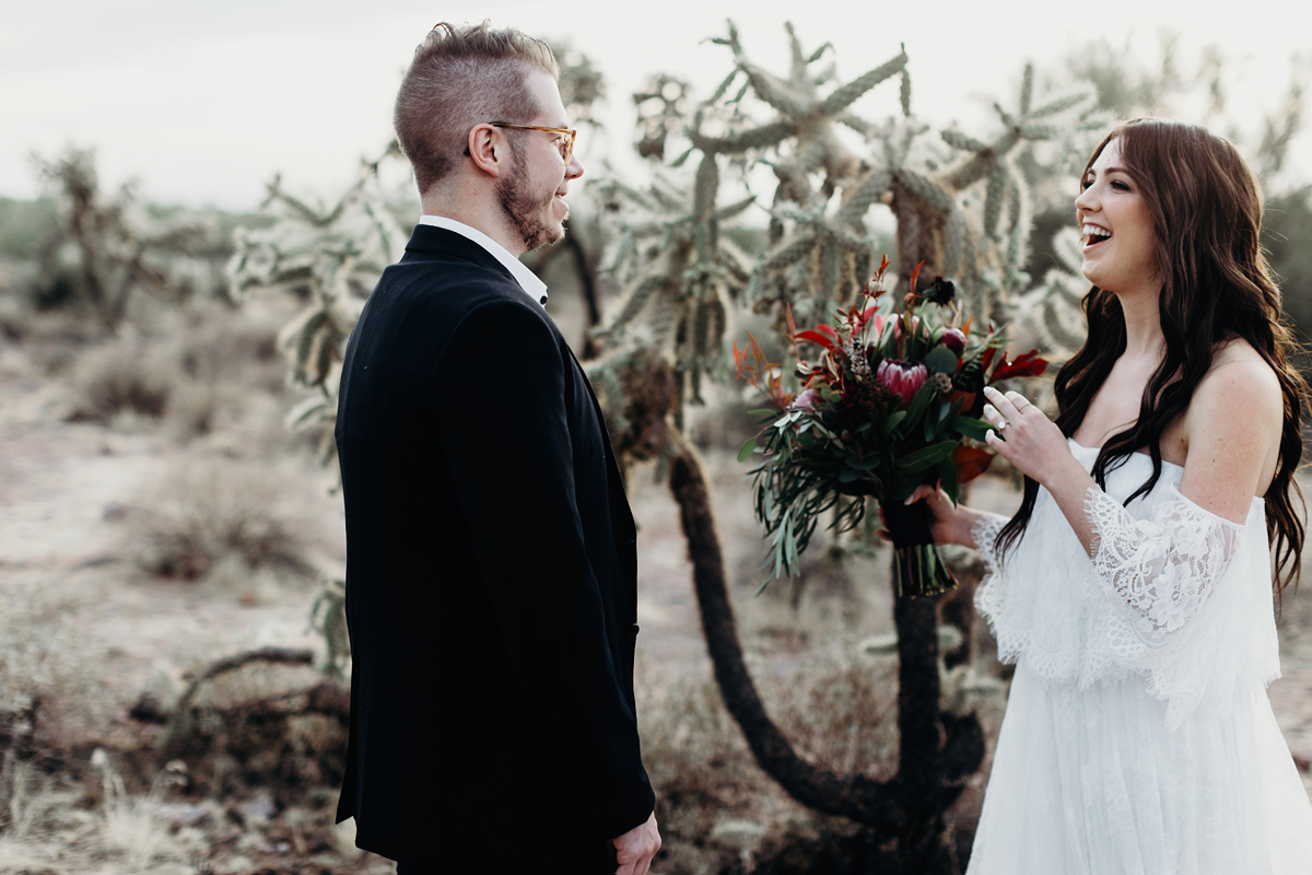 arizona elopement, superstition mountains, elope, destination we