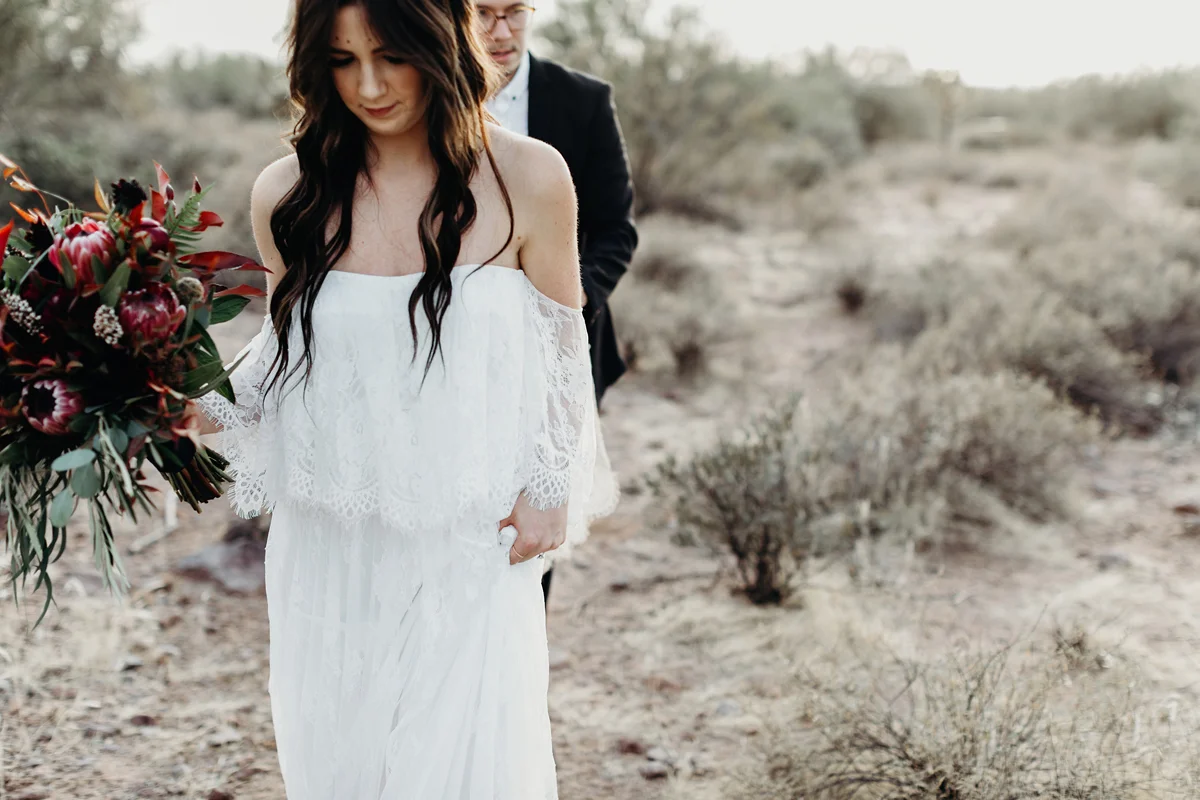 arizona elopement, superstition mountains, elope, destination we