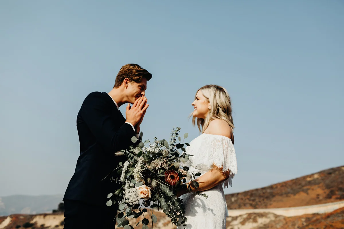 big sur. big sur elopement, intimate wedding, cliff side, califo