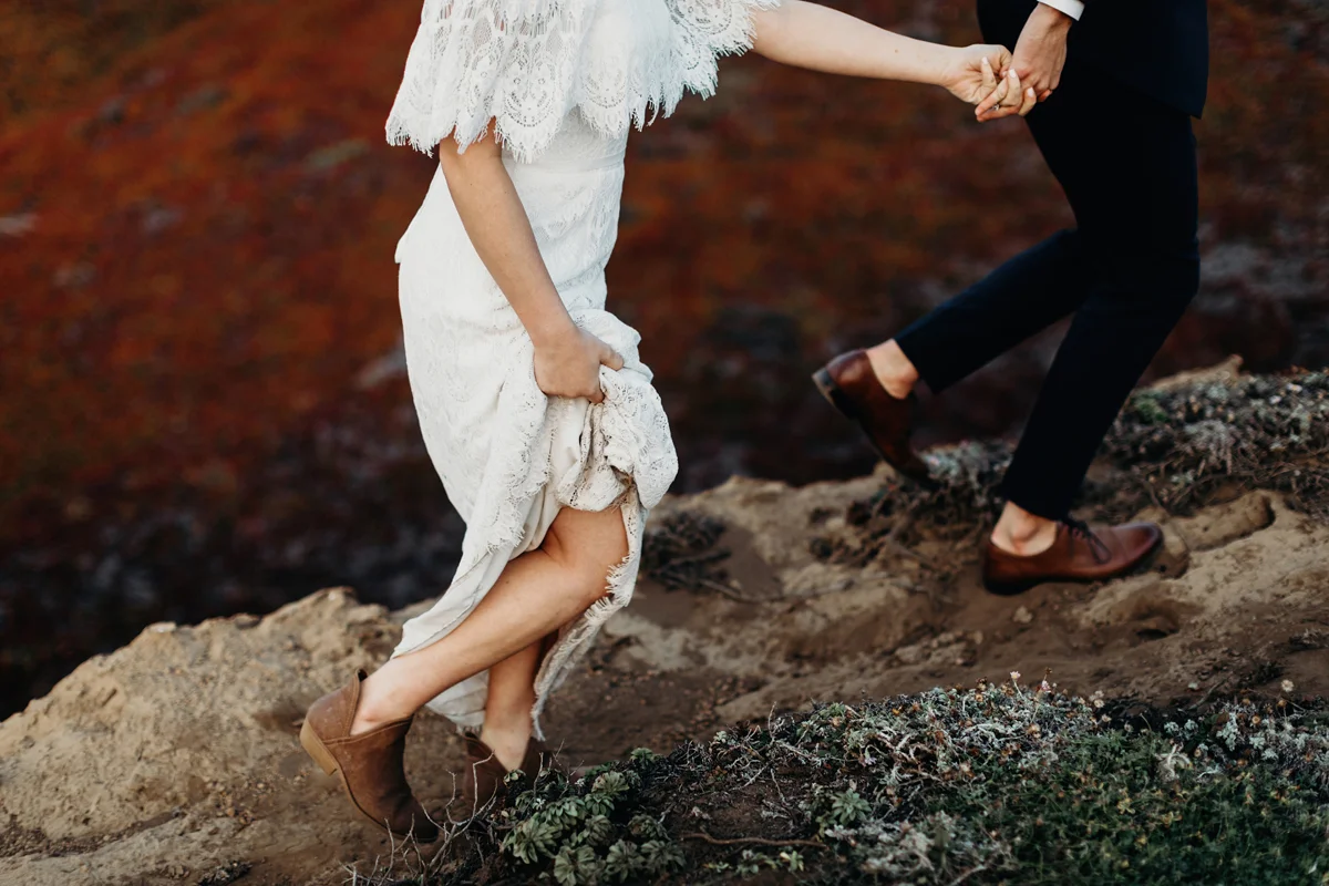 big sur. big sur elopement, intimate wedding, cliff side, califo