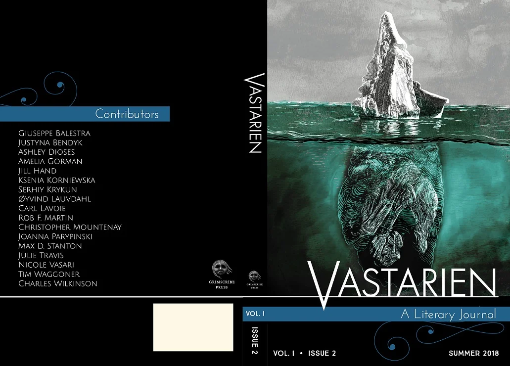 'Vastarien, Vol. 1, Issue 2' cover (Grimscribe Press, 2018)