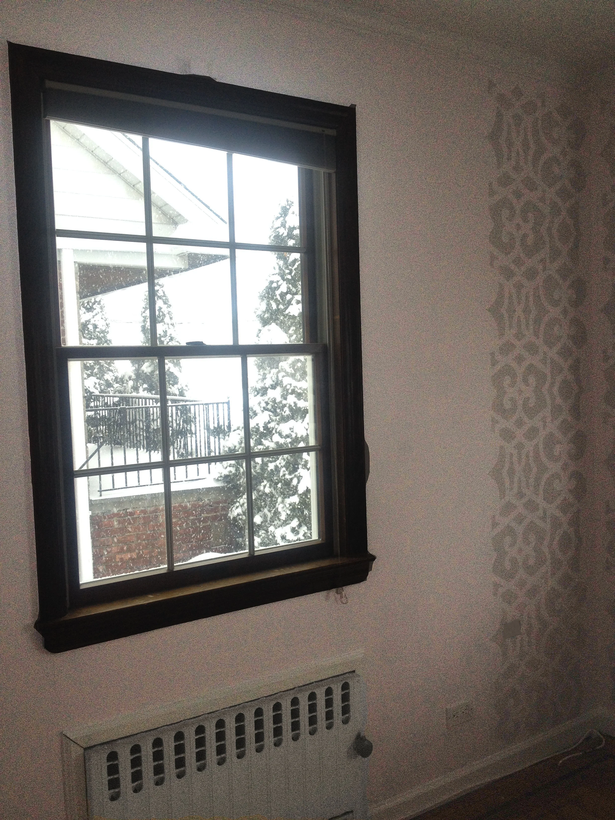 The other side of the room. I like this picture because you could see its snowing outside.