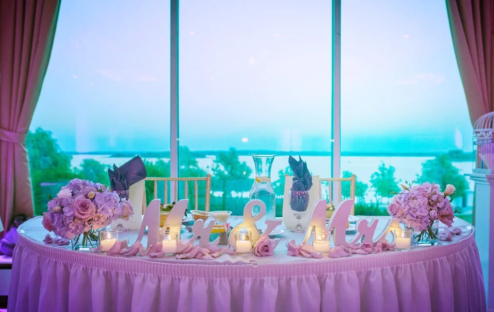 Sweetheart table design we created.