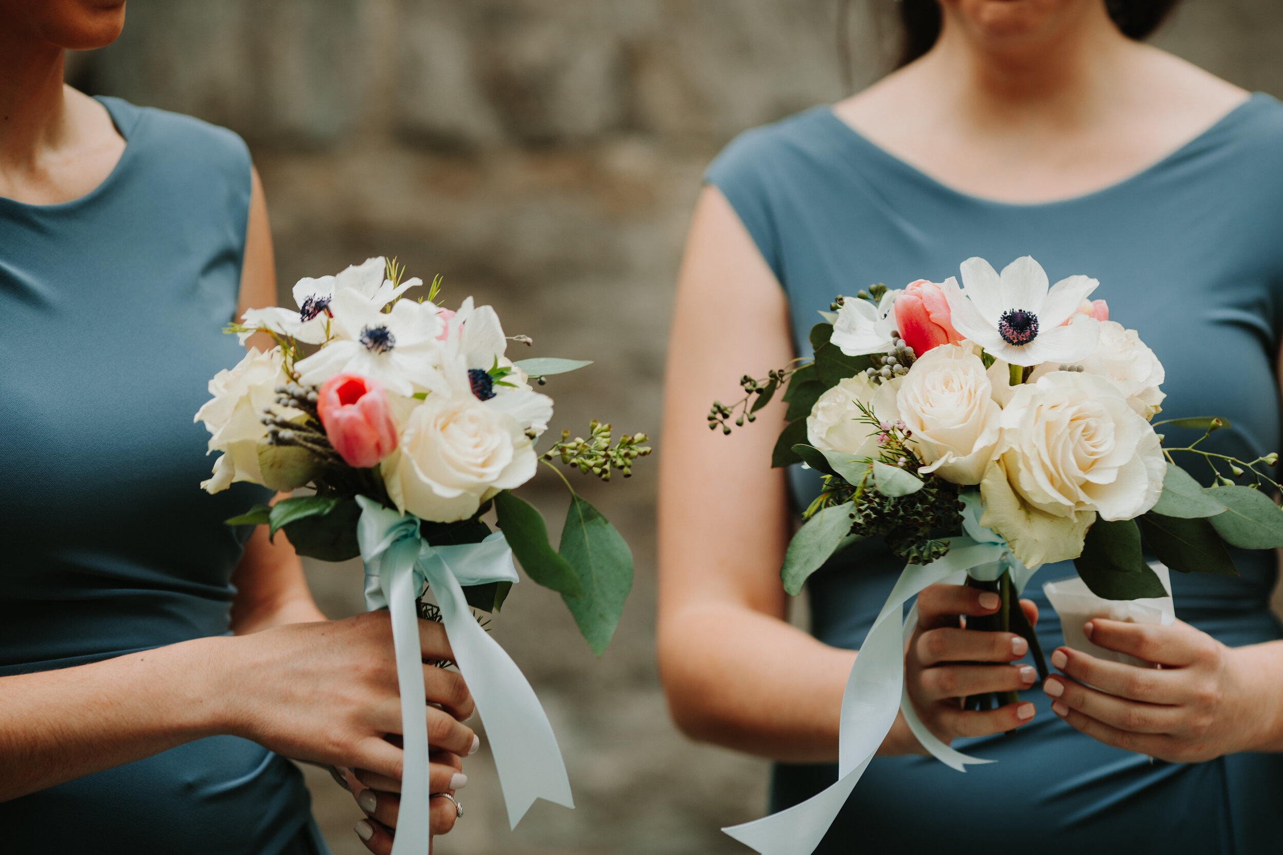 Evelisa Floral and Design_Bridesmaid bouquets at Fordham University