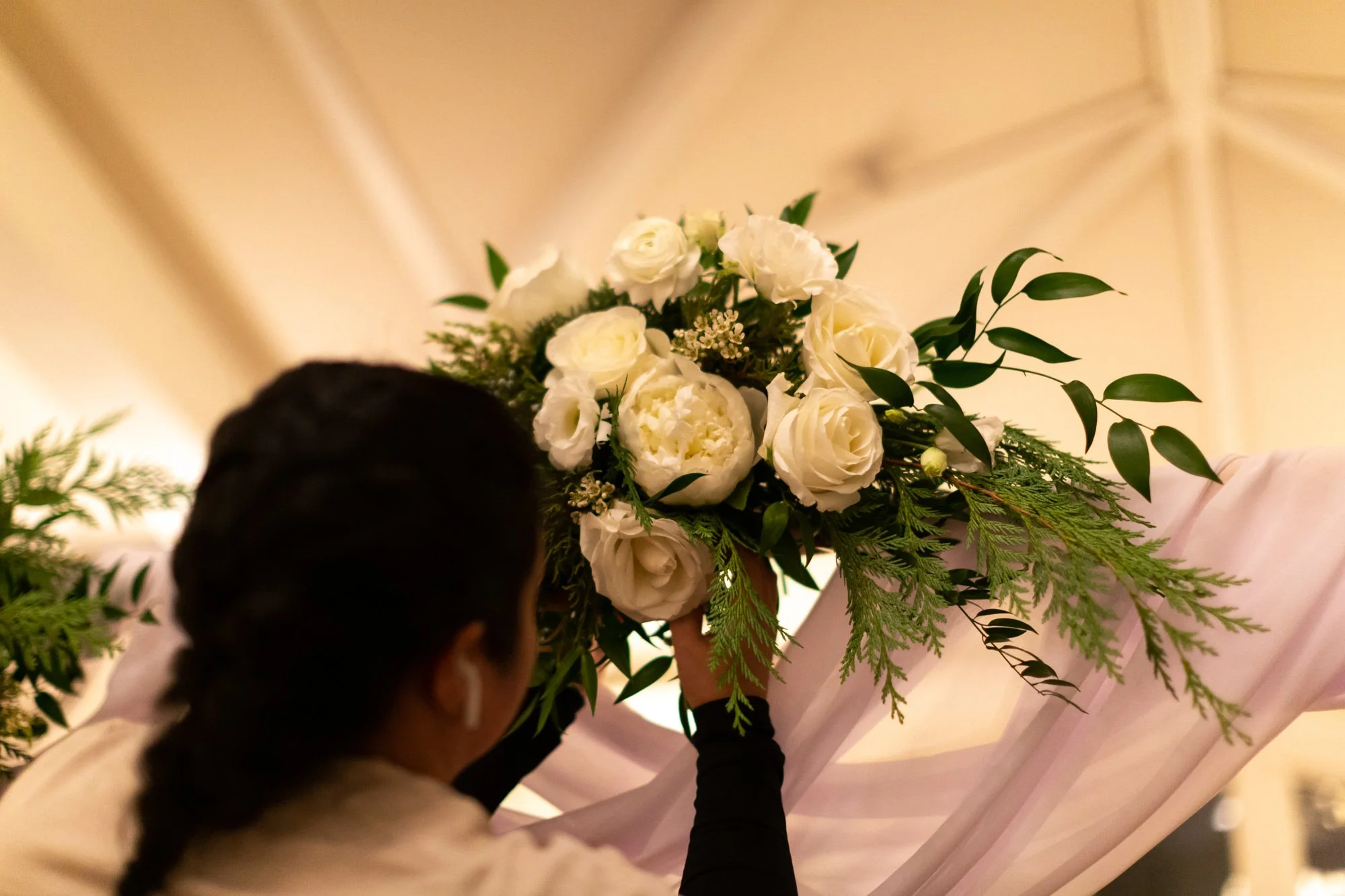 Stunning Winter Wedding in Rye NY Westchester Evelisa Floral Design