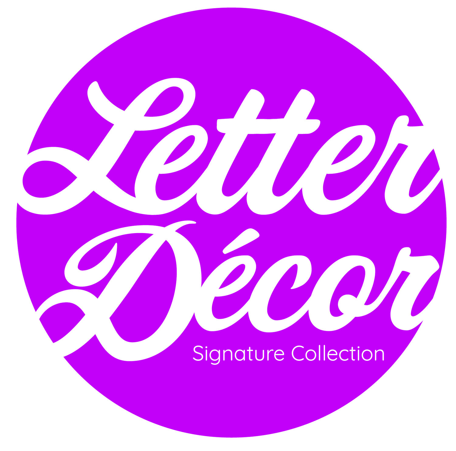 Letter Décor Signature Collection