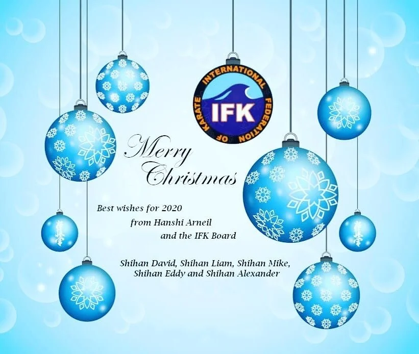Merry Christmas and Happy New Year from Hanshi and the IFK Board