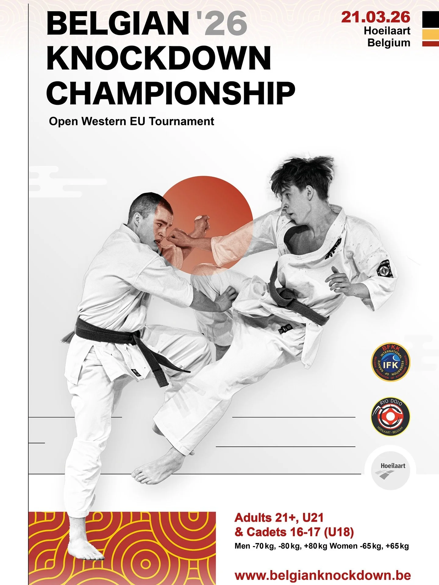 Save the date! Registration will open soon! #IFKBelgium #IFKKyokushin #kyokushin #karate