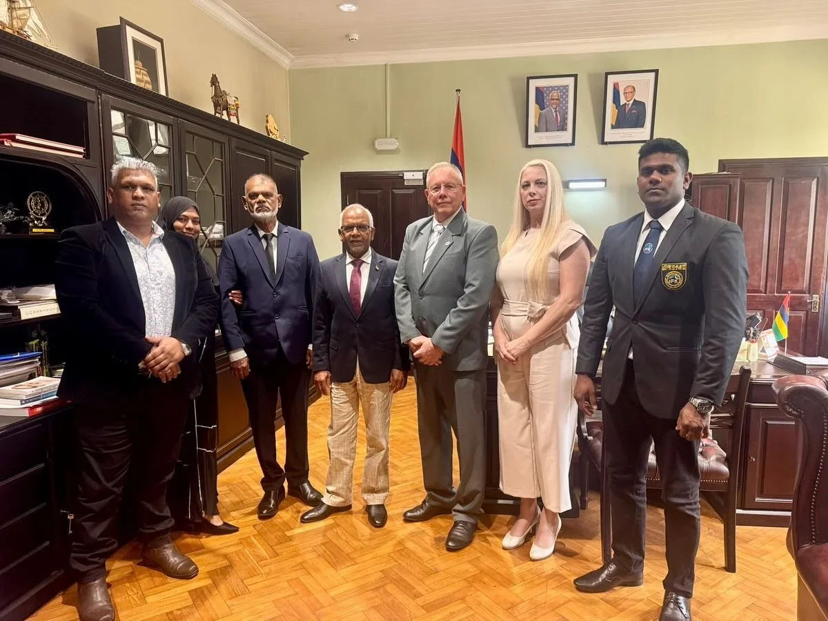 October 7th, 2025: IFK Mauritius and IFK Switzerland meeting with the President of Mauritius Mr. Dharambeer Gokhool

@shihaneddy @ifkkyokushinmauritius