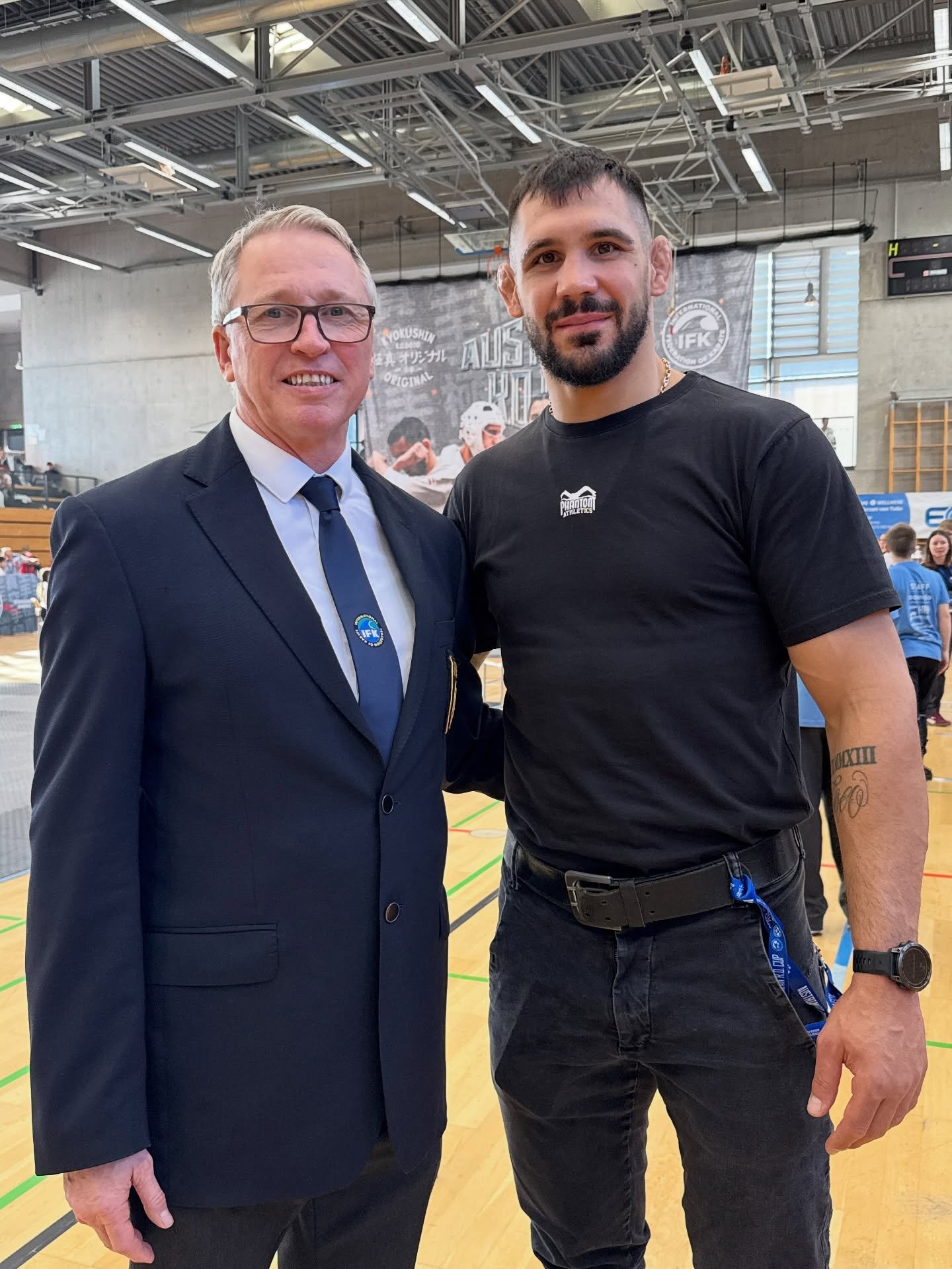 The IFK President Shihan David Pickthall and UFC star Aleksandar &ldquo;Rocket&rdquo; Rakić attended the 2nd Austrian K.O. Cup 2025 to show their support for the event and its competitors.