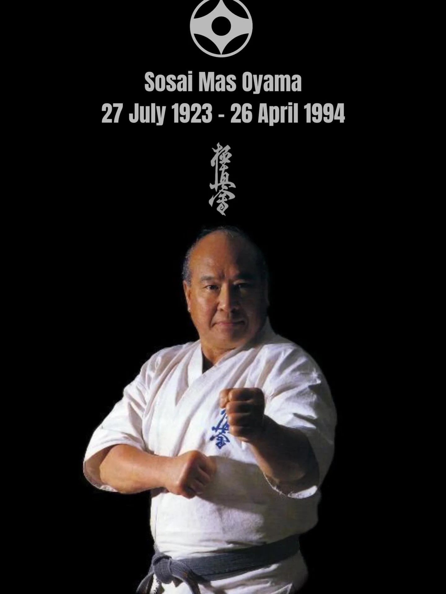 Remembering Sosai Oyama, the founder of Kyokushin, today on the anniversary of his passing. Osu!