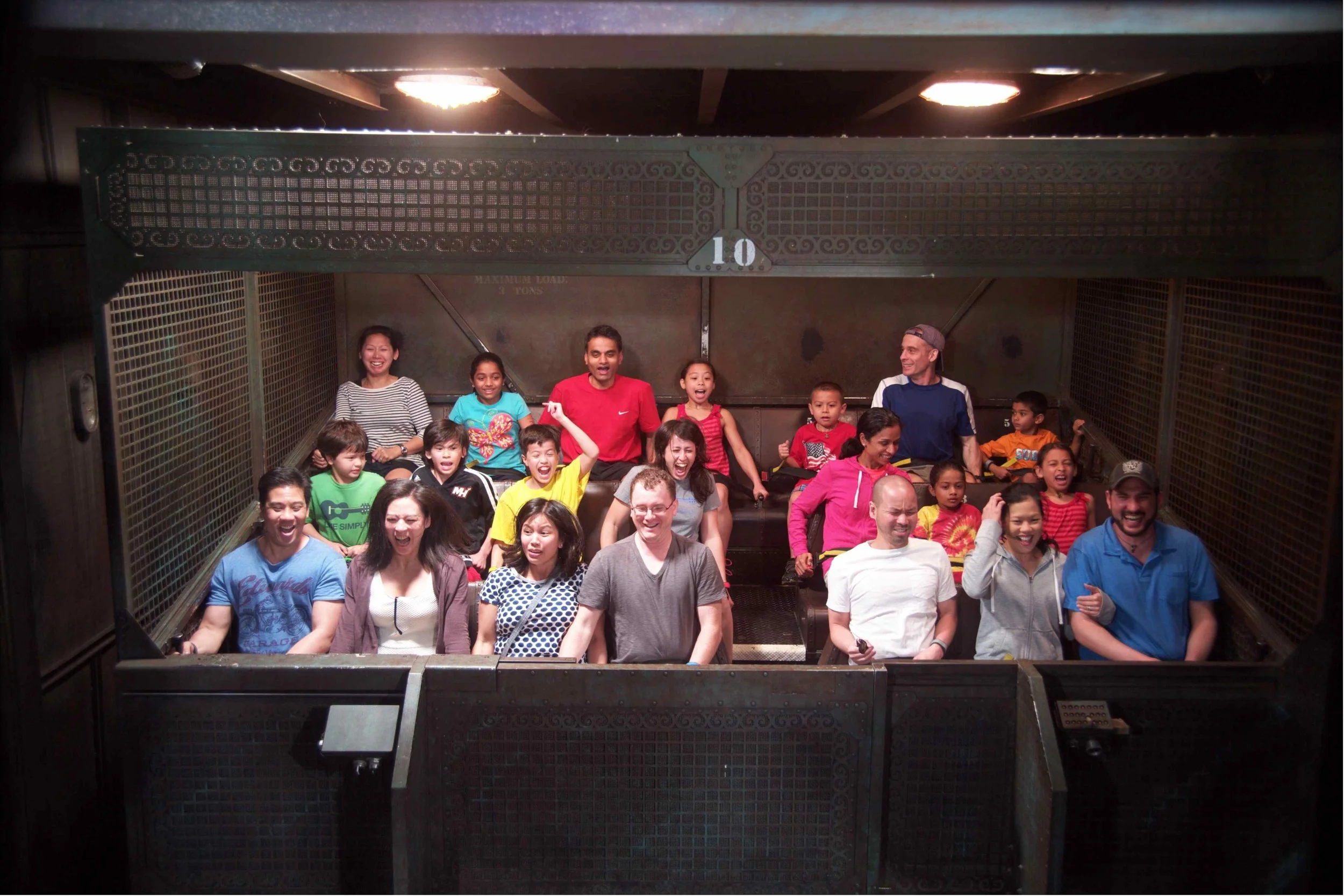 11 family members on Tower of Terror