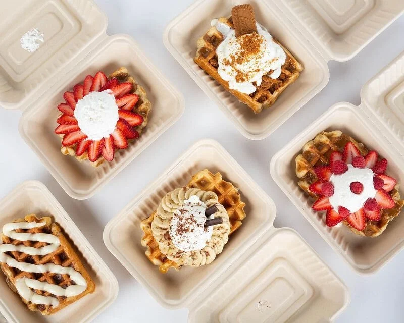 Dessert Waffles at Waffle Love