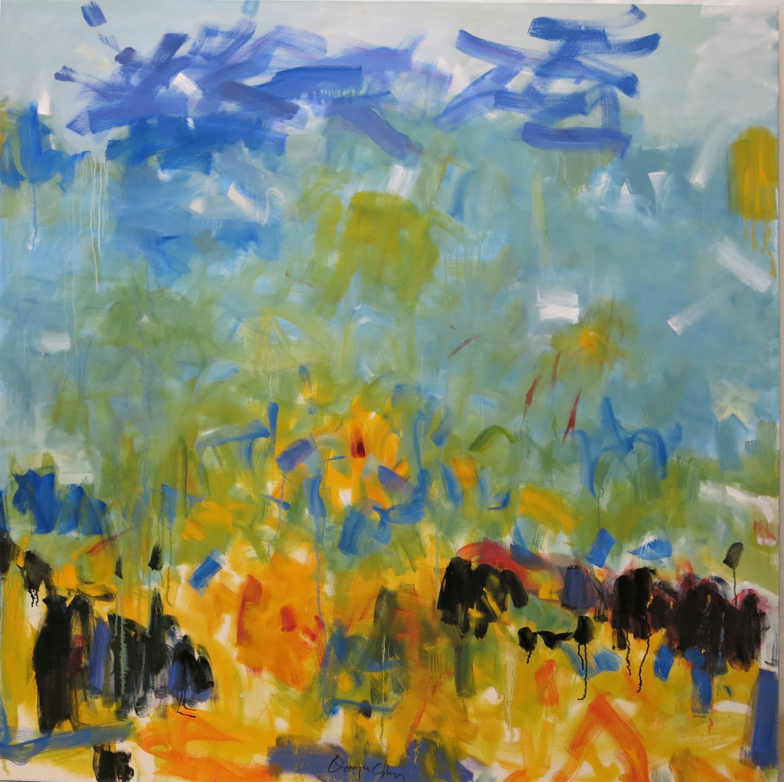  "Field of Yellow", Oil, 60x60, $7000 