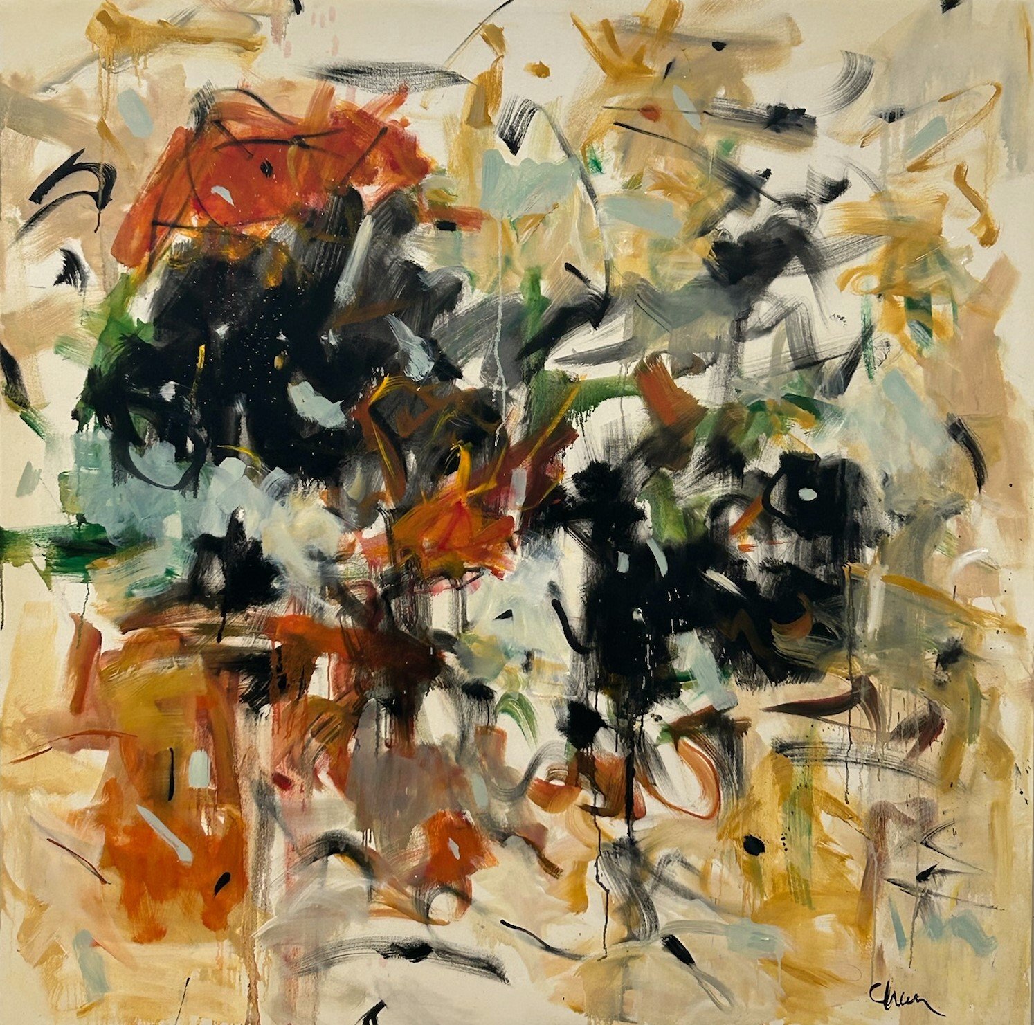 “Deluge”, Oil, 46×46 $6600