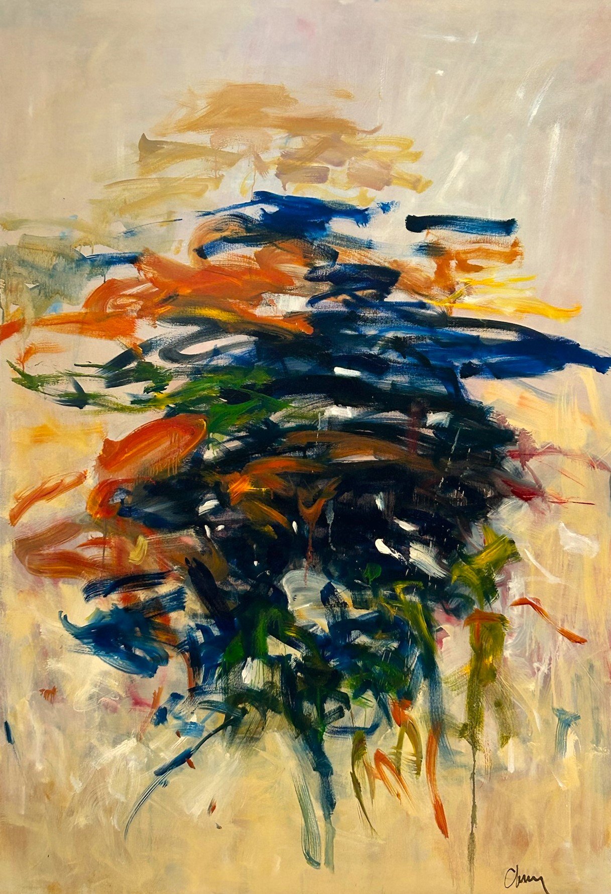 “Indigo Wash”, Oil, 58×40 $6800
